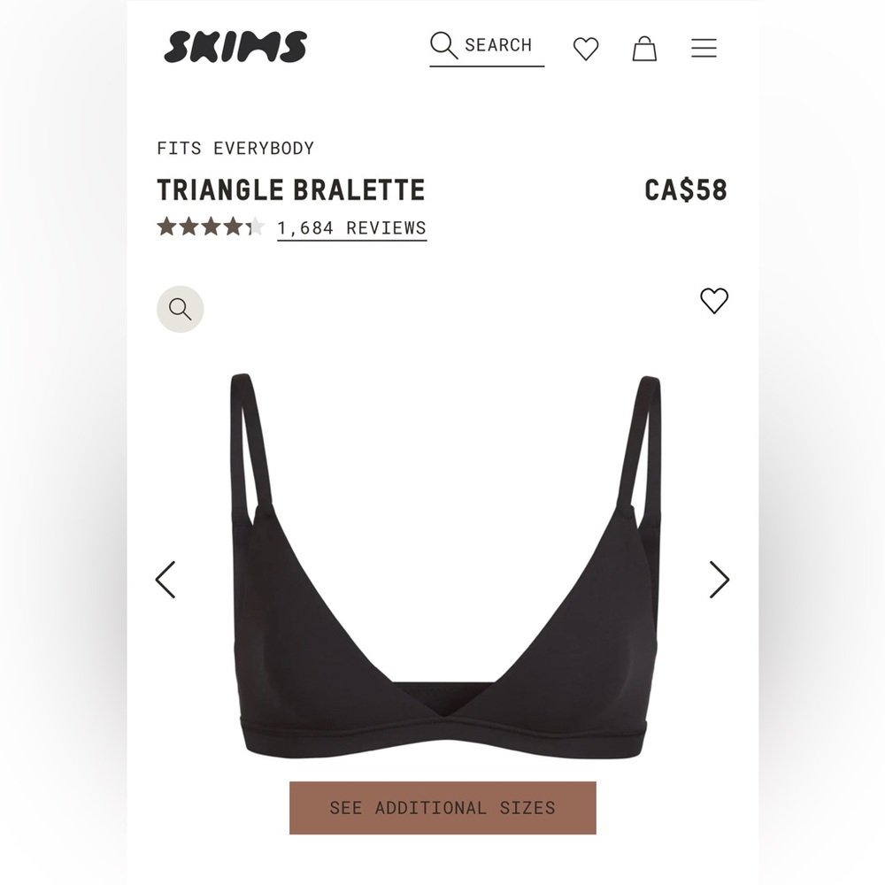 SKIMS fits everybody triangle bralette
